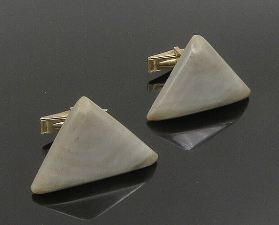 925 Sterling Silver - Vintage Minimalist Triangul… - image 1
