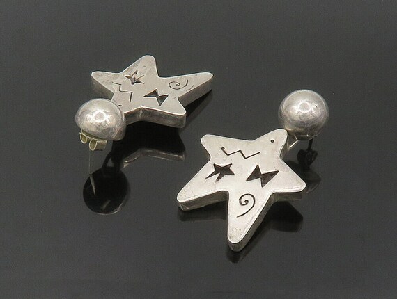 MEXICO 925 Sterling Silver - Vintage Cutout Star … - image 4