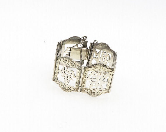 925 Sterling Silver - Vintage Shiny Chinese Chara… - image 5