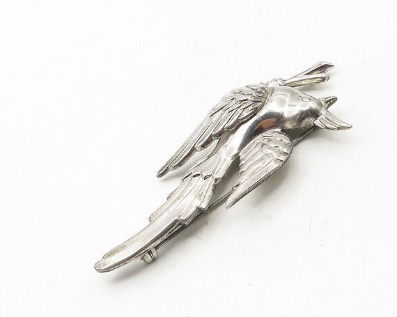 MONET 925 Sterling Silver - Vintage Perched Bird … - image 3