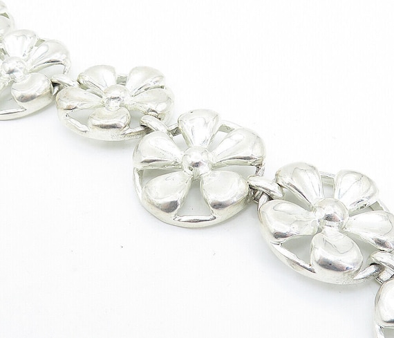 DAVID SIGAL 925 Sterling Silver - Vintage Flower … - image 3