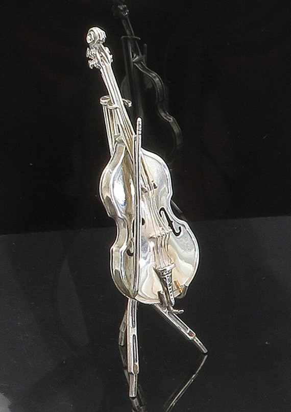 925 Sterling Silver - Vintage Cello Musical Instru