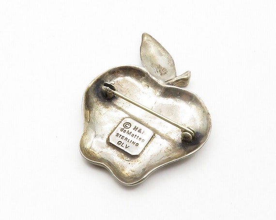 DE MATTEO 925 Sterling Silver - Vintage Apple Fru… - image 4