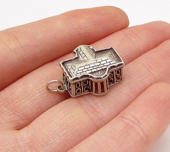 925 Sterling Silver - Vintage Ancient Structure B… - image 1