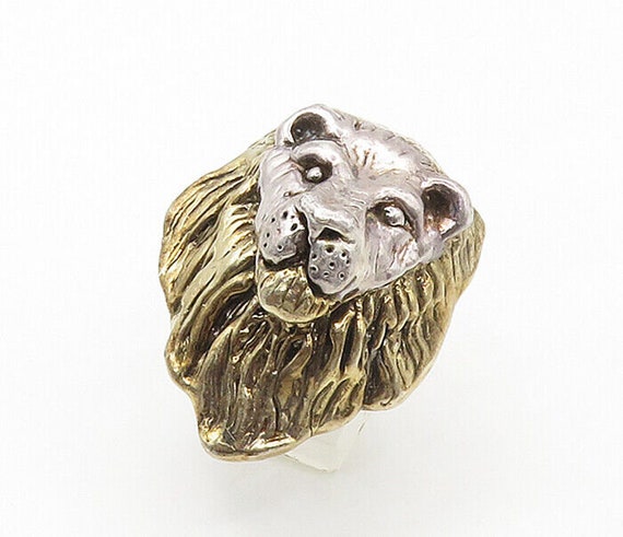925 Sterling Silver - Vintage Lion's Head Adjusta… - image 2