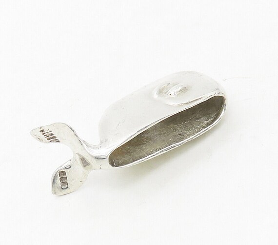 925 Sterling Silver - Vintage Shiny Polished Whal… - image 4