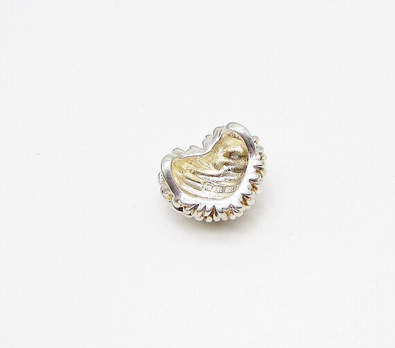 925 Sterling Silver - Vintage Twisted Cable Love … - image 4