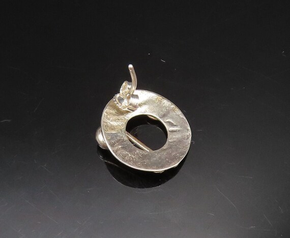 925 Sterling Silver - Vintage Two Tone Open Disc … - image 4