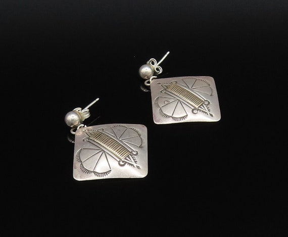 14K GOLD & 925 Silver - Vintage Two Tone Etched B… - image 3