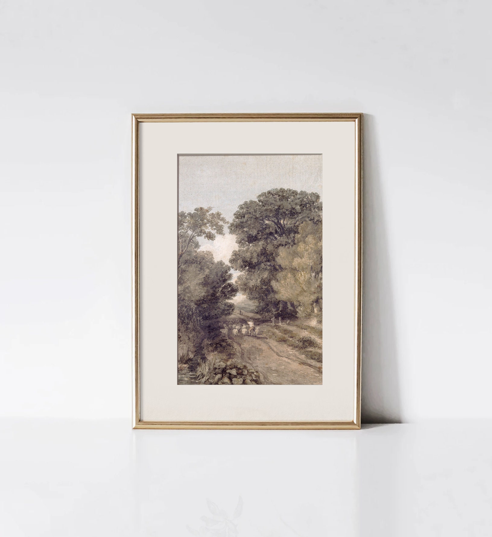 Vintage Neutral Gallery Wall SET Gallery Art Print Set of Ten | DIGITAL ...