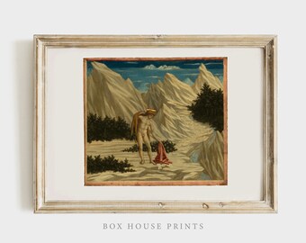 Fantasy Monty Python Themed Print Download Only VINTAGE Art Print | Antique Colorful | Box House Prints