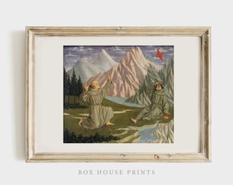 Fantasy Monty Python Themed Print Download Only VINTAGE Art Print | Antique Colorful| Kids | Box House Prints