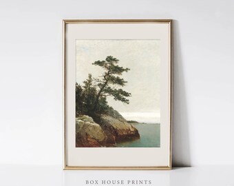 Edge of the Bay Art Print | Download Only Antique Neutral Muted | 8x10 Wall Art | Landscape | Box House Prints