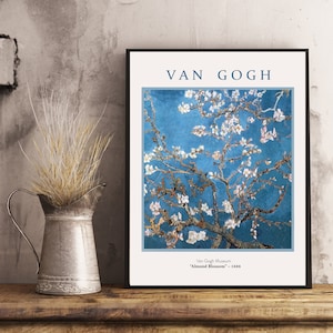 Download Only - Vincent Van Gogh - Autumn blossom - Branches - Art Print - Poster - 18x24 - Gough - Nature - Blue - Famous -