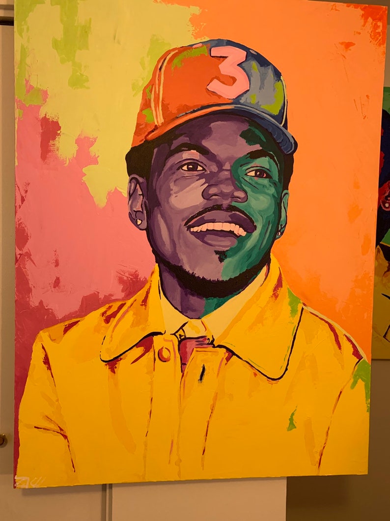 Chance the Rapper Original Painting Etsy