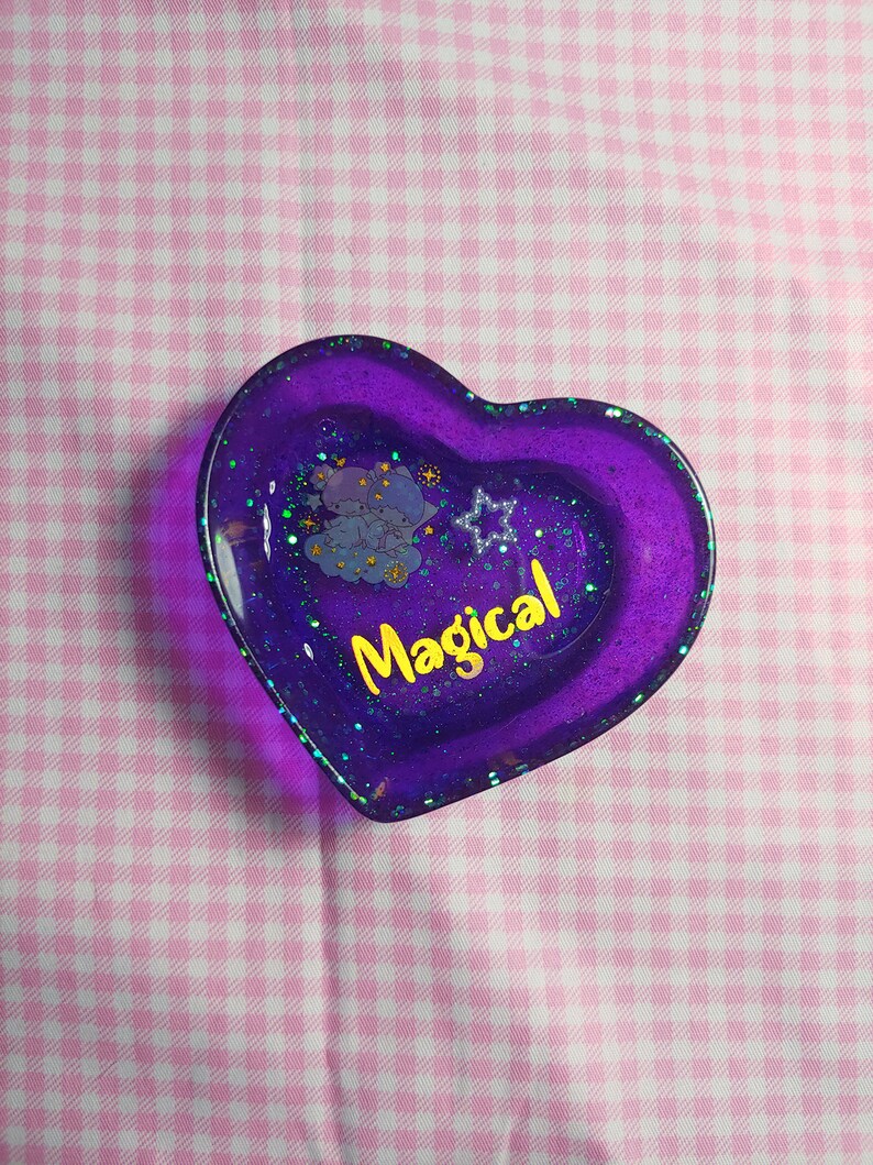 Little Twin Star LTS Magical Small Heart Shaped Trinket Tray