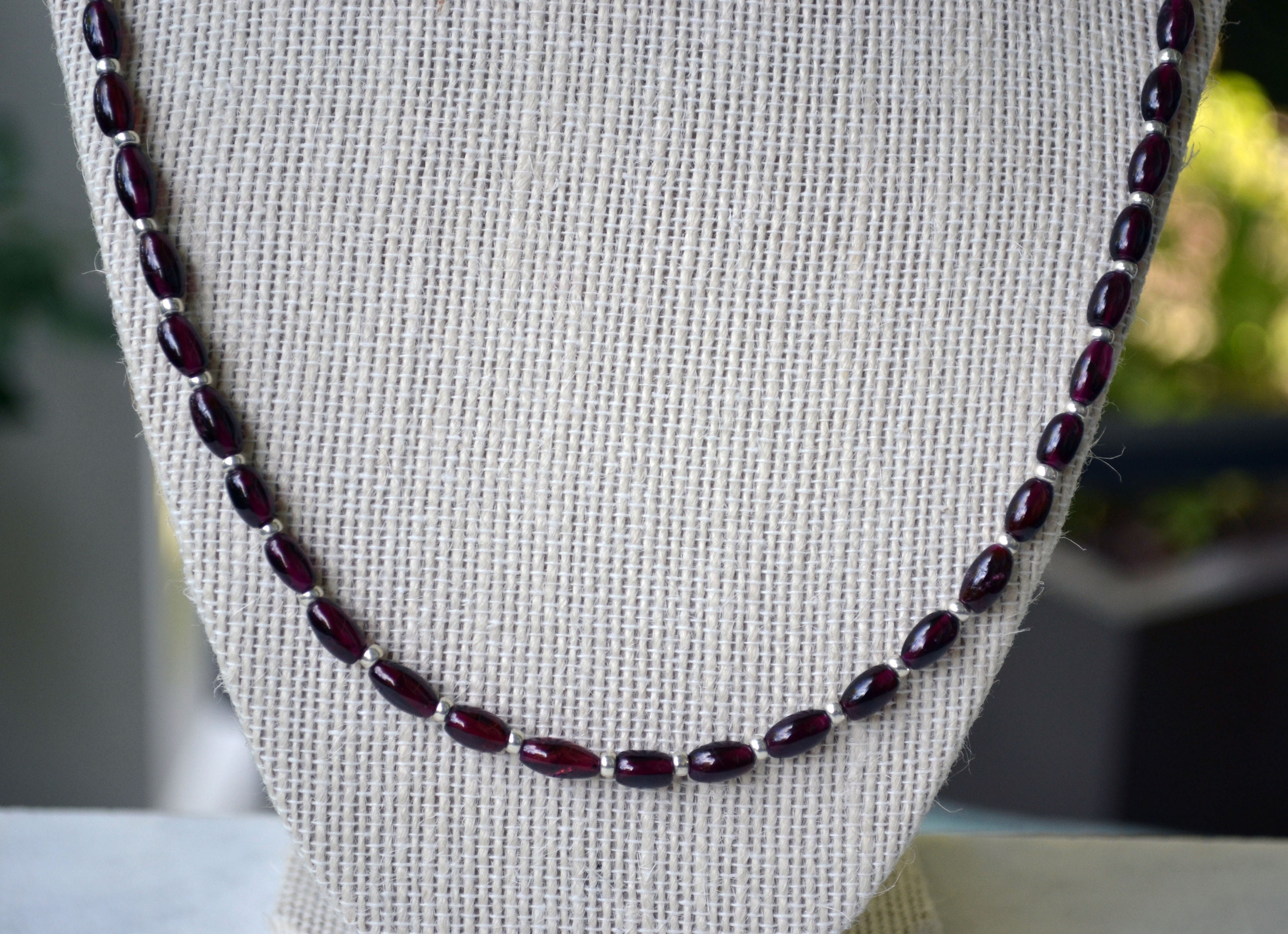 Charleston Rice Bead Necklace and Silver Etsy