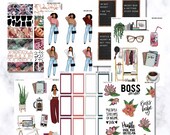 Boss Babe Printable Stickers: Planner Journal Kit (Digital Download)