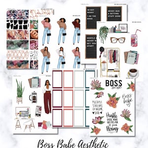 Boss Babe Printable Stickers: Planner Journal Kit (digital Download) - Etsy