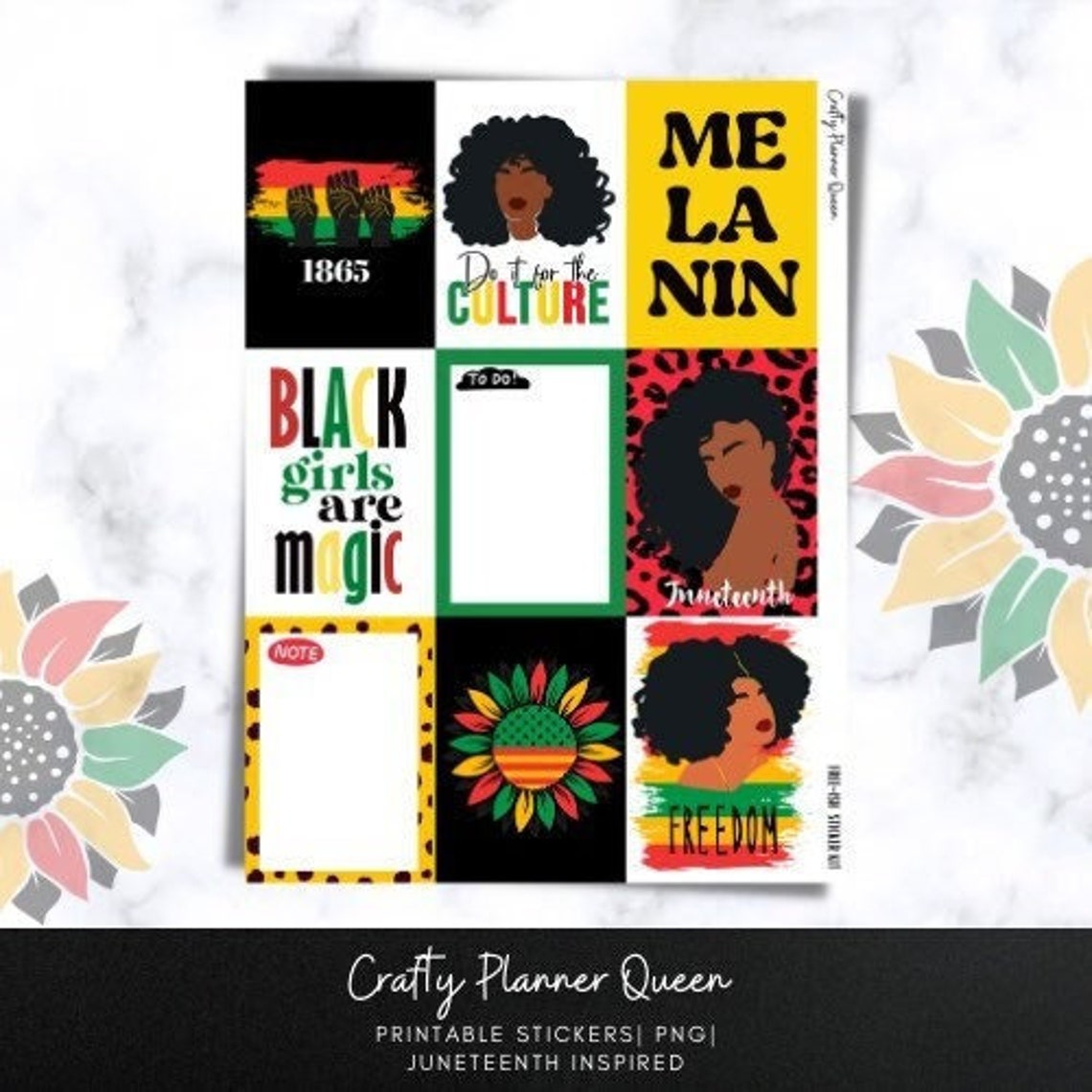 Sticker Kit Printable Stickers Planner Etsy