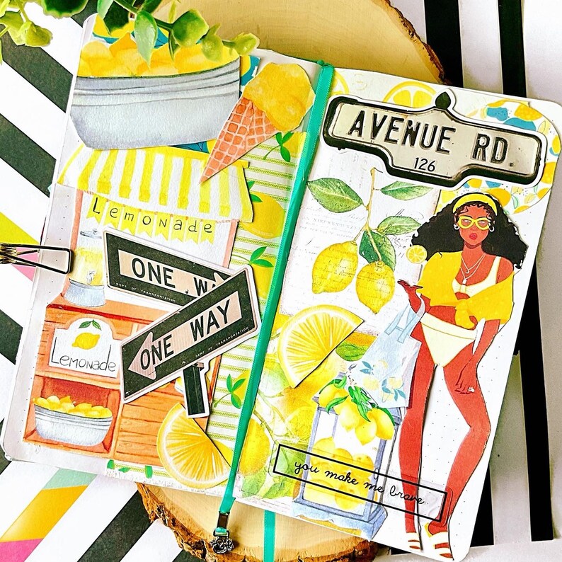 Printable Stickers Lemon Clipart Lemon Inspired Stationery - Etsy