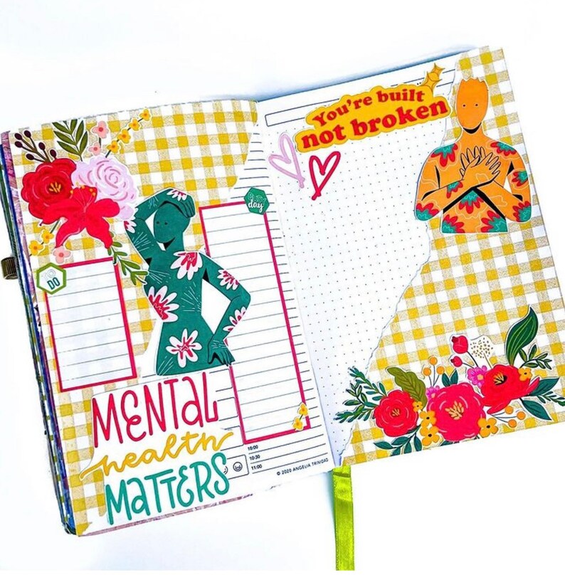 Mental Health Printable, Planner Stickers, Digital Journaling Stickers ...
