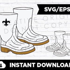シュリンプブーツ | ケイジャン | ウェストバンク | ニューオーリンズ | ルイジアナ | デザイン | グラフィック | SVG | EPS | 即時ダウンロード | Cricut | シルエット