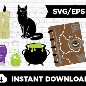Halloween | Sanderson Buch | Binx | Schwarze Flamme Kerze | Toe des toten Mannes | Lebenstrank | SVG | EPS | Sofortdownload | Cricut | Silhouette