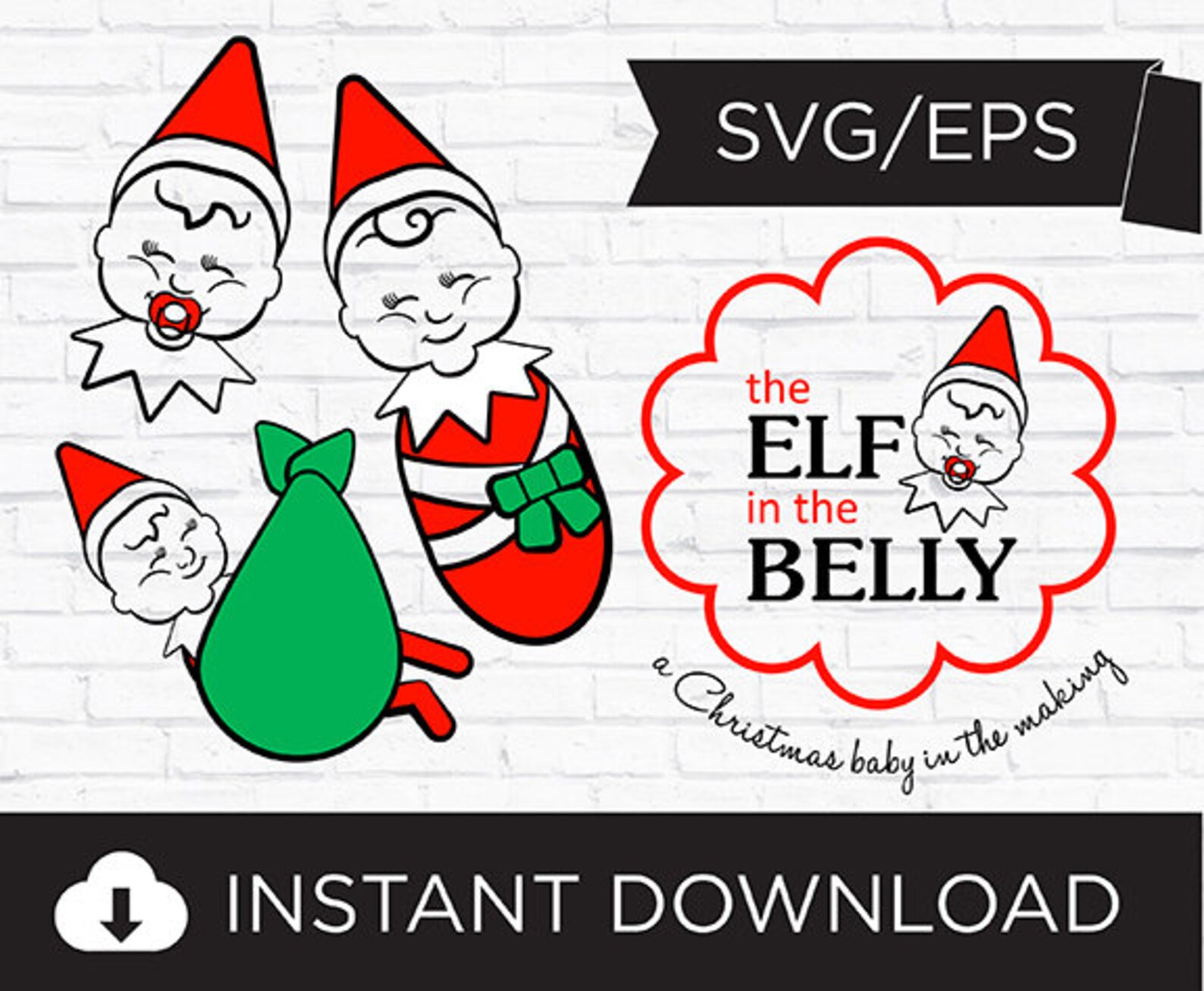 Baby Elf on the Shelf Pregnancy/maternity Shirt Graphic Pregnancy