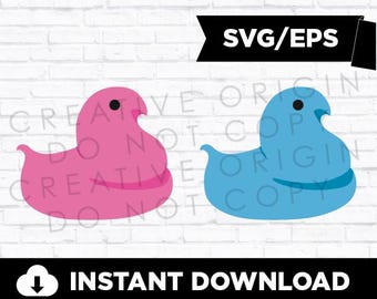 Marshmallow-Küken | Ostersüßigkeit | Design | Grafik | SVG |  EPS | Sofortdownload | Cricut | Silhouette