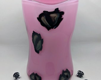 Pink Hourglass Vase