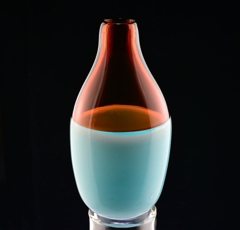 Grand vase bouteille color block image 2