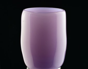 Mauve blown glass vase