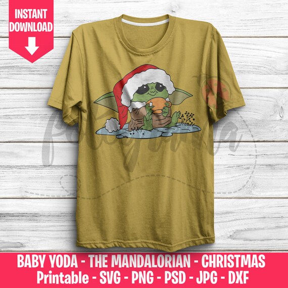 Baby Yoda Christmas Svg Inspiration The Mandalorian Star Etsy