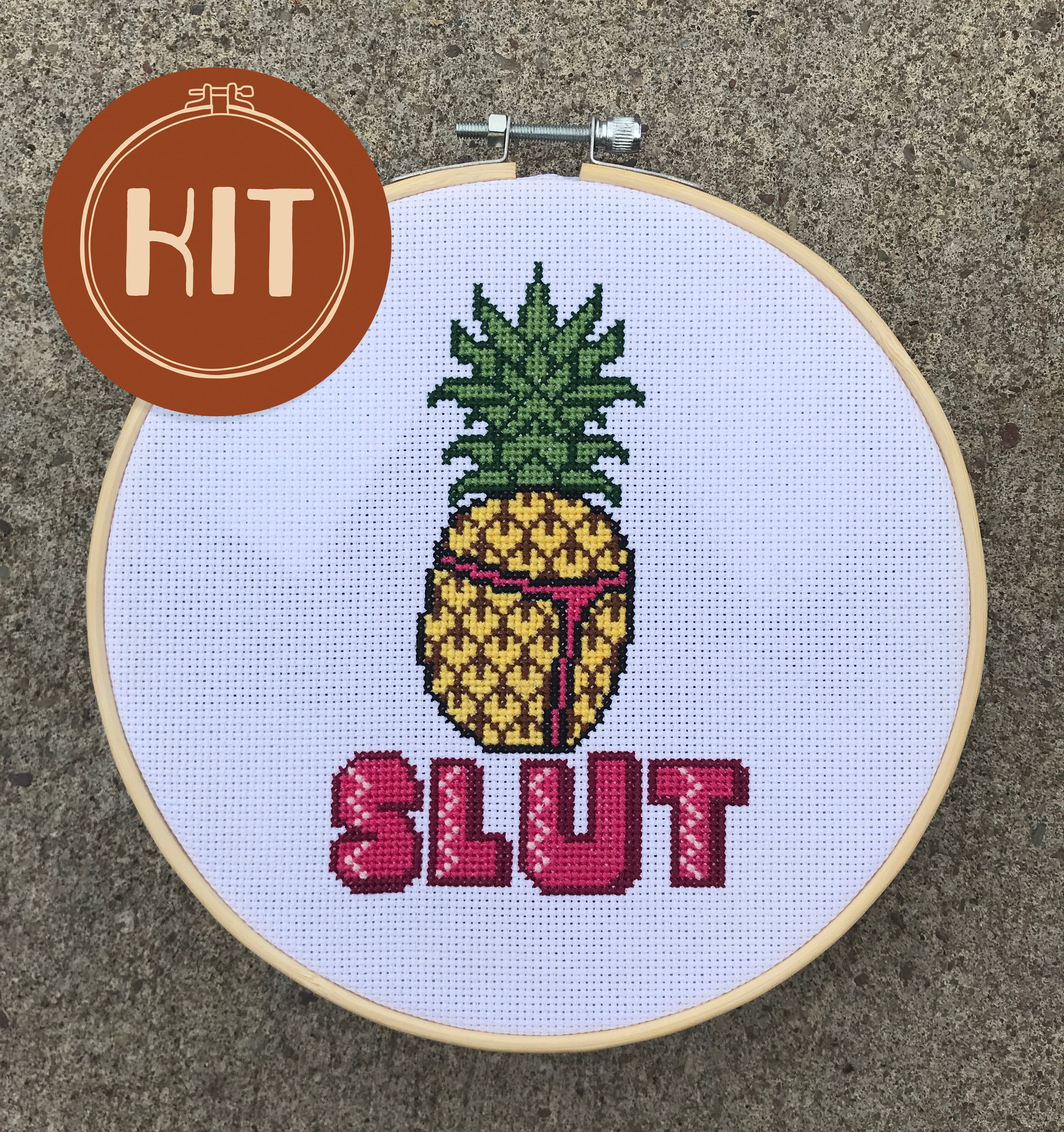 Welcome Pineapple Counted Cross Stitch Kit