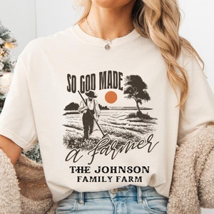 Personalized Family Farm, Funny Farm Work Shirt, Farmer Shirt Gift for Seasonal Corn Harvesting Rural Life Lover Support Local Farmers Shirt