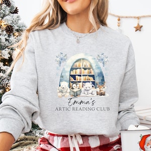 Custom Book Club Sweatshirt, Personalized Reading Club Christmas Sweater, Bookish Shirt, Gift for Book Lover, Book Club Gift for Reader