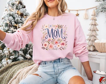 Felpa con fiori selvatici per la mamma, maglietta con fiori, regalo per la festa della mamma, regalo per la mamma, maglione floreale, regalo per la mamma, maglietta con fiori selvatici, regalo per gli amanti della natura, acquerello