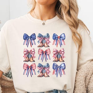 4th of July Cowgirl Bow Shirt, In My 4th of July Era Shirt, Independence Day Shirt , Patriotic Shirt, 4th July Shirt, Western 4th of July
