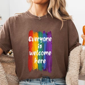 Idaho teacher shirt everyone is welcome here, inclusion and equality tshirt, protest and resist t shirt, Fight for Education, Diversity tee