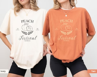 Personalized Peach Festival Comfort Colors T-Shirt