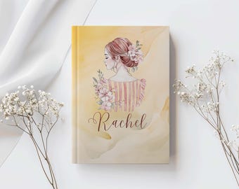 Personalized Hardcover Journal: Elegant Custom Name Notebook
