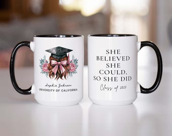Personalised Graduation Mug For Her Graduation Doctorate Degree Gift Custom Graduate Celebration Present Girl Graduation Gift High School211