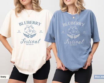 Personalized Blueberry Festival Comfort Colors T-Shirt