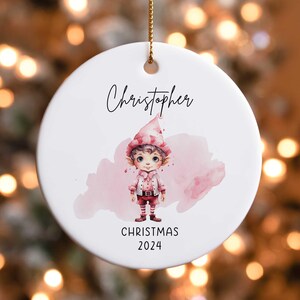Personalized Ornament Name, Family Christmas Ornament, Custom Ornament Name, 2024 Family Ornament, Baby&#39;s 1st Christmas, Christmas gift z31