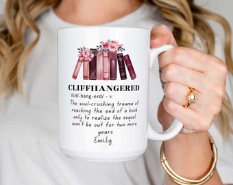 Personalized Book Club Mug Book Club Gift for Book Club Members Mug Book Club Gift for Her Custom Book Stack Coffee Mug Reader Gift 179