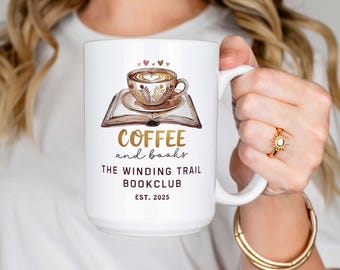 Personalized Book Club Mug, Book Club Gift for Book Club Members Book Club Members Coffee Cup Gift for Her Custom Coffee Mug Reader Gift 47