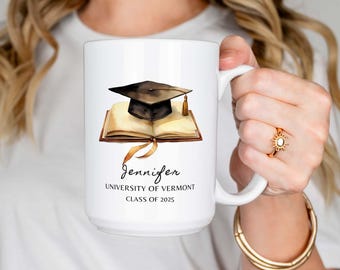 Personalised Graduation Mug For Her Graduation Doctorate Degree Gift Custom Graduate Celebration Present Girl Graduation Gift High School 02