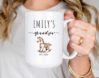 Personalized Grandpa Mug: Custom Grandparent Gift, First Time Grandpa Reveal