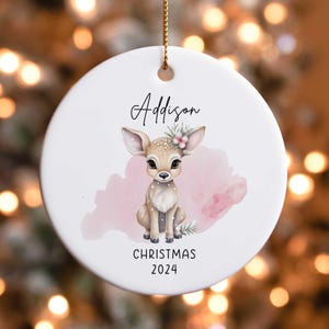 Personalized Ornament Name, Family Christmas Ornament, Custom Ornament Name, 2024 Family Ornament, Baby&#39;s 1st Christmas, Christmas gift z34